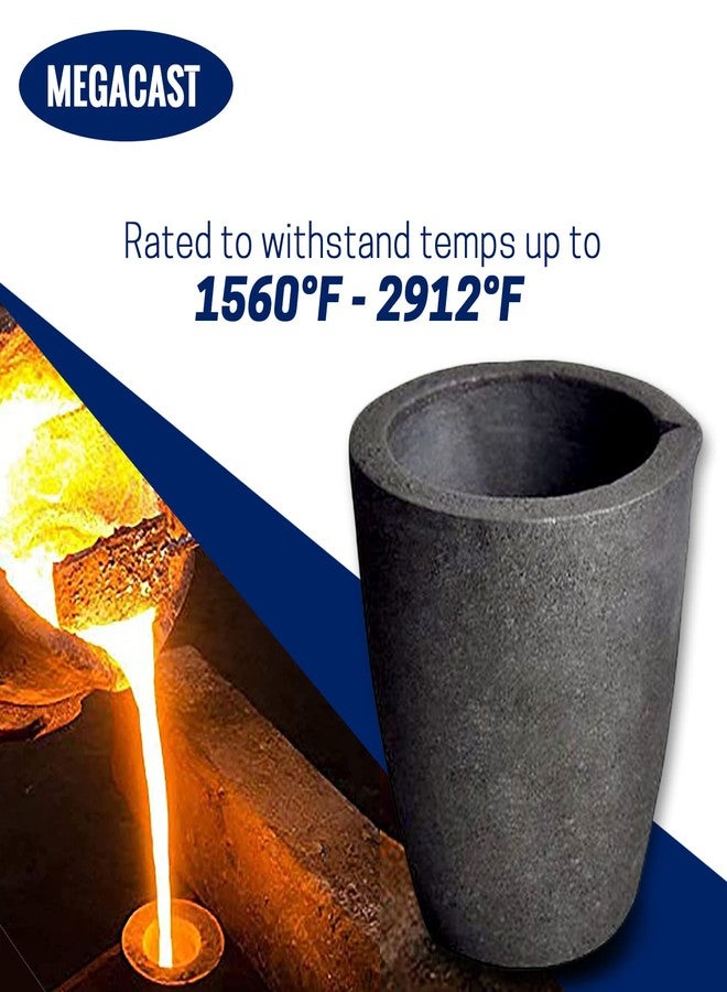 MegaCast #3 6KG Metal Cap. MegaCast™, Foundry Clay Graphite Crucibles Black Cup Furnace Torch Melting Casting Refining Gold Silver Copper Brass Aluminum - Image 4